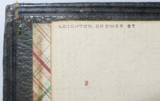 Poems, Chiefly in the Scottish Dialect, in a fine, 19th century, full Morocco binding commissioned by Sir William Stirling-Maxwell, 9th Baronet and Chancellor of the University of Glasgow, whose Special Collections Department holds the Stirling Maxwell Collection