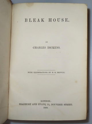 Bleak House, in a contemporary 19th century fine binding