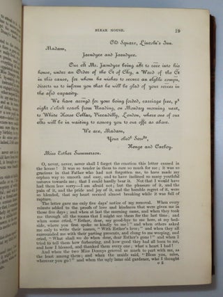 Bleak House, in a contemporary 19th century fine binding