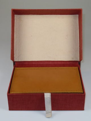Little Dorrit, finely bound from the original serialized installments in full tan calf by Zaehnsdorf and housed in a quarter Morocco Solander case