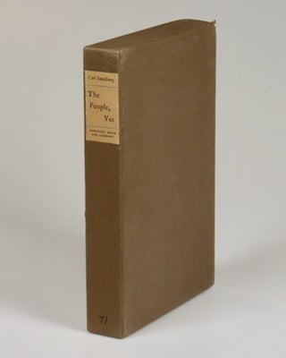 The People, Yes, an exceptional, unread copy of the publisher's signed and limited first edition, retaining the original dust jacket and slipcase