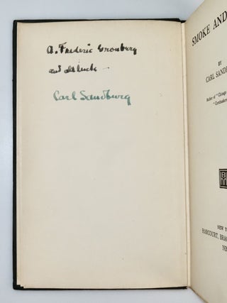 Smoke and Steel, inscribed by Sandburg