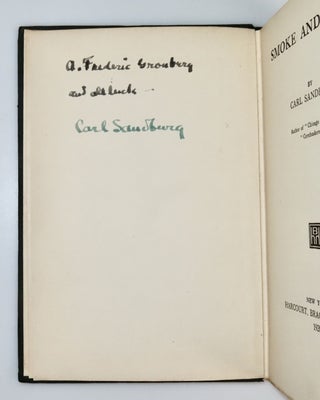 Smoke and Steel, inscribed by Sandburg