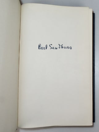 Complete Poems, a signed first edition of the work that won Sandburg his second Pulitzer Prize for Poetry