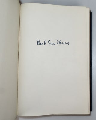 Complete Poems, a signed first edition of the work that won Sandburg his second Pulitzer Prize for Poetry