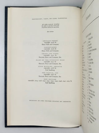Complete Poems, a signed first edition of the work that won Sandburg his second Pulitzer Prize for Poetry