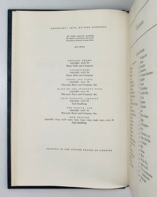 Complete Poems, a signed first edition of the work that won Sandburg his second Pulitzer Prize for Poetry