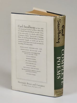 Complete Poems, a signed first edition of the work that won Sandburg his second Pulitzer Prize for Poetry