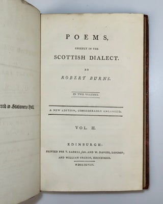Poems, Chiefly in the Scottish Dialect, finely bound in full calf, retaining the original boards