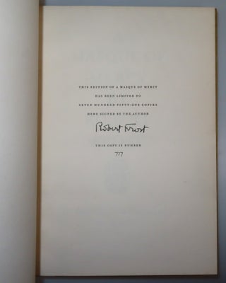 A Masque of Mercy, the signed limited edition, copy 717 in the original slipcase