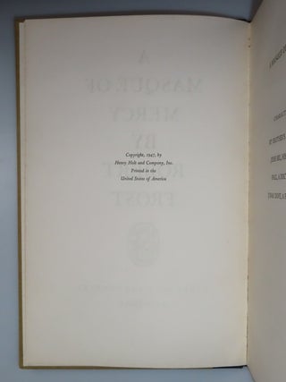 A Masque of Mercy, the signed limited edition, copy 717 in the original slipcase