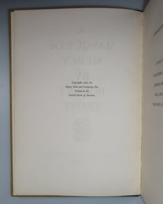 A Masque of Mercy, the signed limited edition, copy 717 in the original slipcase