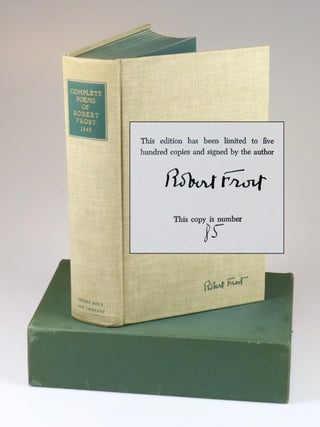 Item #008593 Complete Poems of Robert Frost, number 85 of the signed, numbered, and limited first...