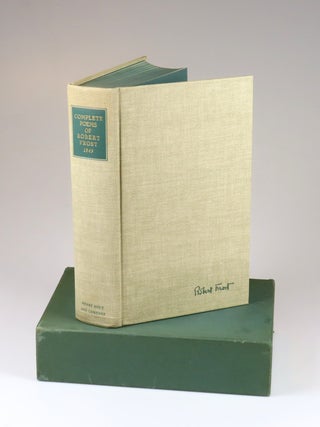 Complete Poems of Robert Frost, number 85 of the signed, numbered, and limited first edition, a superb copy still housed in the publisher's slipcase and retaining some of the original glassine jacket