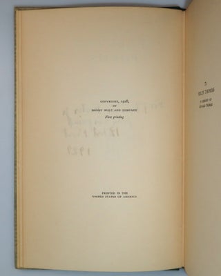 Selected Poems, warmly inscribed, dated, and signed by the author in 1929, contemporary to publication