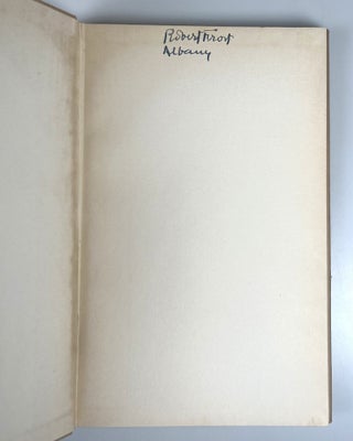 A Boy's Will, signed by Frost in Albany, New York