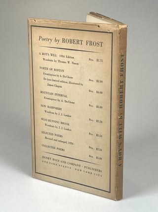 A Boy's Will, signed by Frost in Albany, New York