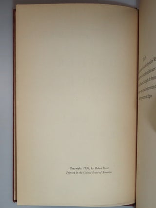 A Further Range, a signed association copy, inscribed and dated in the year of publication in Plymouth, Massachusetts