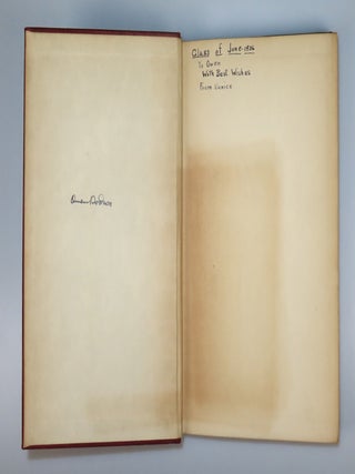 A Further Range, signed and dated by Robert Frost in the year of publication and gifted to African-American poet and playwright Owen Dodson the same year upon his college graduation, also featuring Dodson's ownership signature