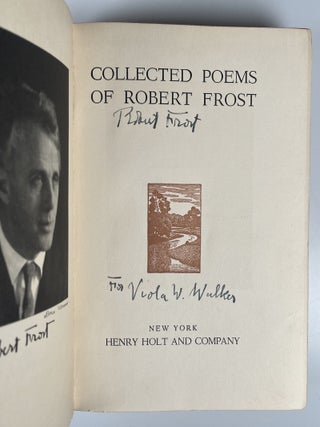 Collected Poems, inscribed by Robert Frost