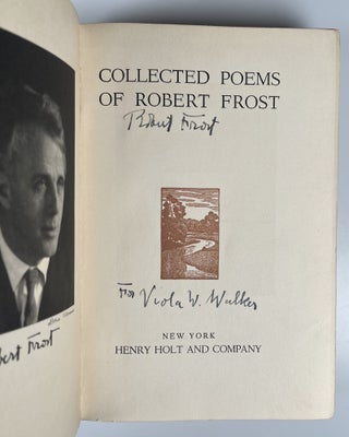 Collected Poems, inscribed by Robert Frost