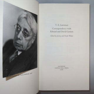 T. E. Lawrence's Correspondence with Edward and David Garnett, the quarter goatskin binding of the limited edition, one of 45 issued thus