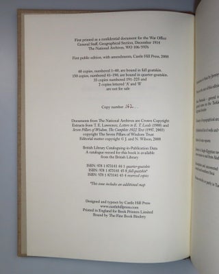Military Report on the Sinai Peninsula, Copy #162 of the Castle Hill Press limited edition