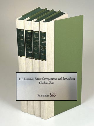 Item #008631 T. E. Lawrence: Correspondence With Bernard and Charlotte Shaw, 1922-1935, complete...