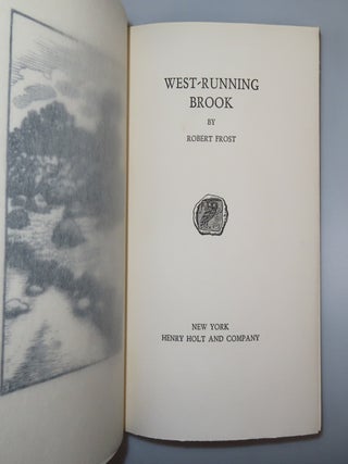 West-Running Brook, copy #196 of the limited and numbered edition, signed by both Robert Frost and the illustrator, still housed in the publisher's slipcase