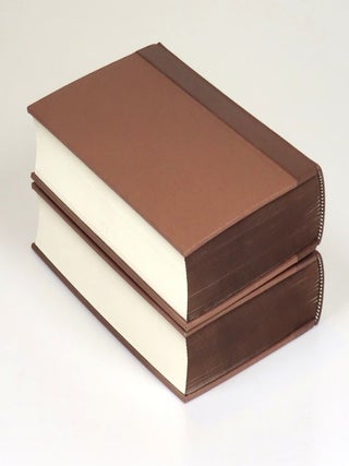 Seven Pillars of Wisdom, an out-of-series set of the limited parallel text edition featuring both the 1922 "Oxford" and 1926 "Subscribers" texts, in the publisher's quarter Morocco bindings and publisher's slipcase