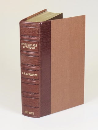 Seven Pillars of Wisdom: a triumph, the complete 1922 'Oxford' text, limited one-volume edition, hand-numbered copy #136, one of 180 issued thus in quarter Nigerian goatskin