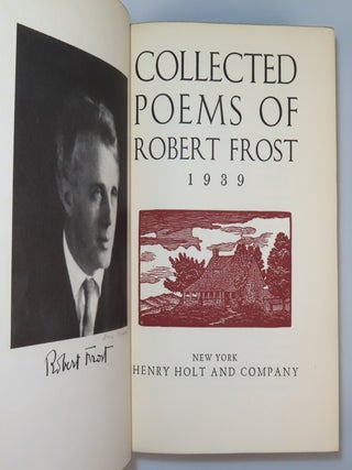 Collected Poems of Robert Frost, signed by Frost