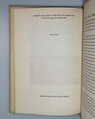 Collected Poems of Robert Frost, signed by Frost