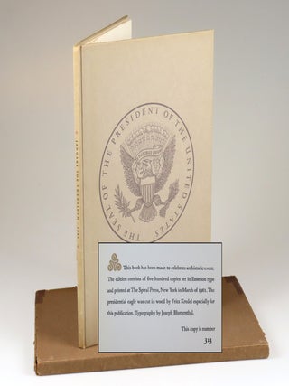 Item #008686 Dedication, The Gift Outright, The Inaugural Address, Washington, D.C., January the...