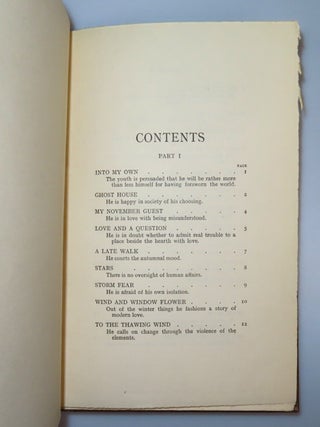 A Boy's Will, the first binding state of the first edition, a magnificent, stunningly bright and clean copy