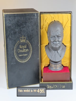Item #008705 Royal Doulton Winston Churchill Centenary Bust, copy #495 of the limited edition,...