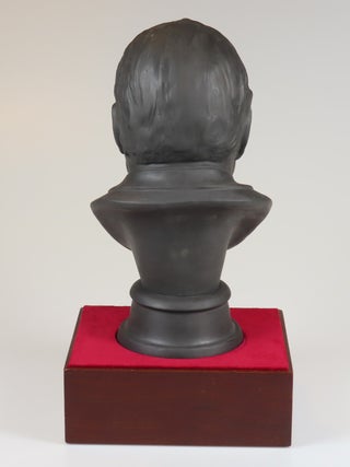 Royal Doulton Winston Churchill Centenary Bust, copy #495 of the limited edition, including the original wood plinth and housed in the original two-piece case