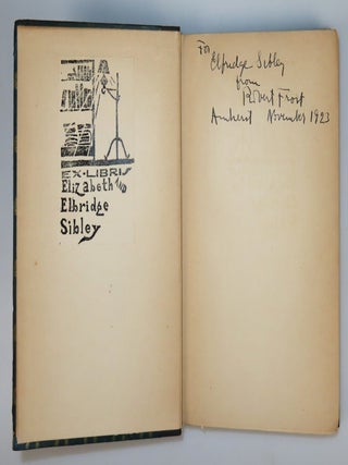 Selected Poems, inscribed by Frost at Amherst to a student in the year of publication