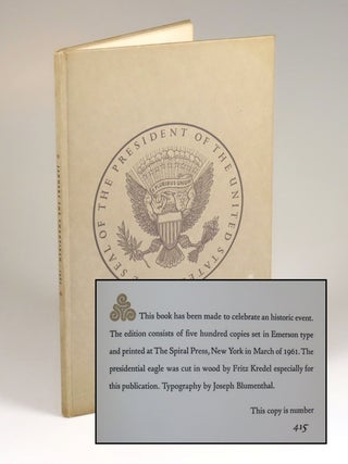 Item #008716 Dedication, The Gift Outright, The Inaugural Address, Washington, D.C., January the...