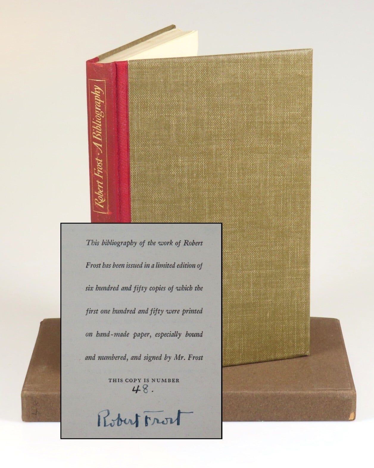 Charles R. Green Robert Frost: A Bibliography | W. B. Shubrick Clymer, Charles R. Green ...