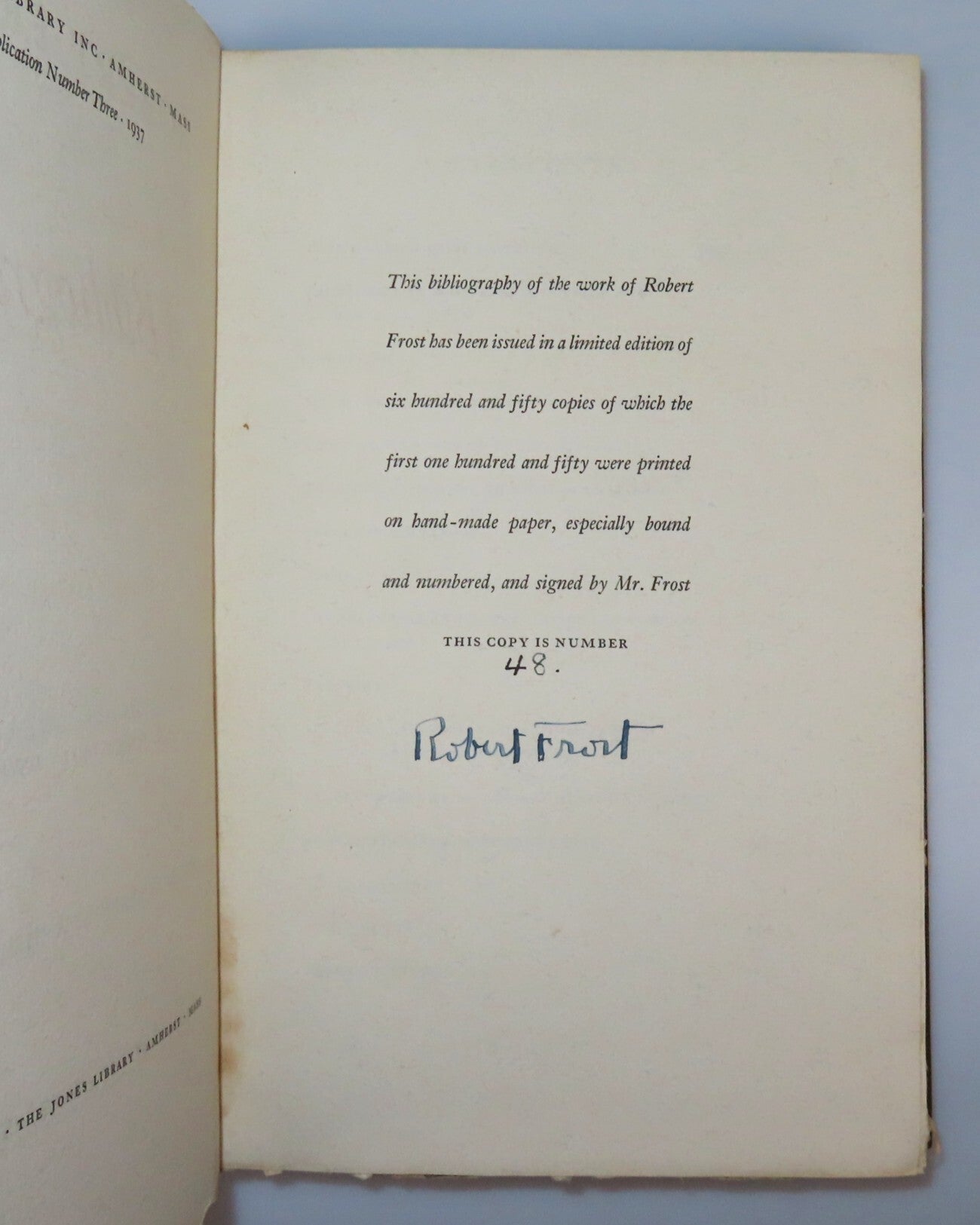 Robert Frost: A Bibliography | W. B. Shubrick Clymer, Charles R. Green ...