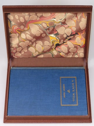 A Boy's Will, inscribed by Frost with a full, untitled manuscript evolving draft of the poem that would be published in 1928's A West-Running Brook as "A Minor Bird"