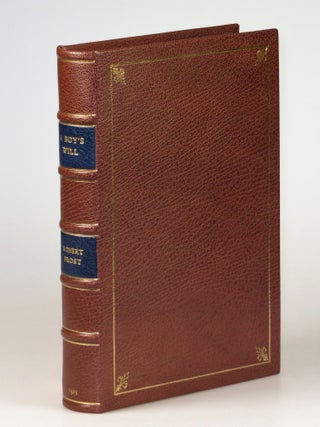 A Boy's Will, inscribed by Frost with a full, untitled manuscript evolving draft of the poem that would be published in 1928's A West-Running Brook as "A Minor Bird"