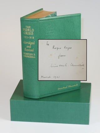 Item #008733 The World Crisis 1911-1918, a superb association copy, inscribed by Churchill upon...