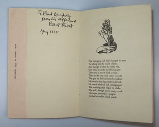 The Lone Striker, a pristine first edition, still within the original envelope, inscribed by Frost to a noted bibliophile and early Frost enthusiast in May 1935