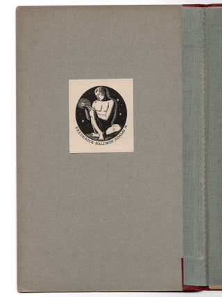 The Cow's in the Corn: A One-Act Irish Play in Rhyme, this copy a singular 20th century convocation of five literary associations, being copy #51 of 91 signed by Frost, also signed by the publishers James & Hilda Wells, accompanied by a 17 October 1929 autograph letter signed by Frost's friend and fellow poet Edward Arlington Robinson thanking Wells for the gift of a copy, and featuring the bookplate of the great bibliophile Frederick B. Adams with his notes on provenance