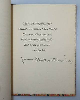 The Cow's in the Corn: A One-Act Irish Play in Rhyme, this copy a singular 20th century convocation of five literary associations, being copy #51 of 91 signed by Frost, also signed by the publishers James & Hilda Wells, accompanied by a 17 October 1929 autograph letter signed by Frost's friend and fellow poet Edward Arlington Robinson thanking Wells for the gift of a copy, and featuring the bookplate of the great bibliophile Frederick B. Adams with his notes on provenance