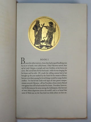 The Odyssey, a publisher's presentation copy, warmly inscribed by Emery Walker three months before his death as a birthday gift to the renowned musician and cultural figure Violet Gordon Woodhouse, accompanied by the original publisher&rsquo;s prospectus, and housed in the original slipcase