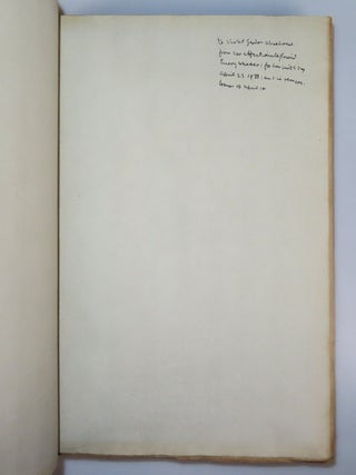 The Odyssey, a publisher's presentation copy, warmly inscribed by Emery Walker three months before his death as a birthday gift to the renowned musician and cultural figure Violet Gordon Woodhouse, accompanied by the original publisher’s prospectus, and housed in the original slipcase