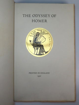 The Odyssey, a publisher's presentation copy, warmly inscribed by Emery Walker three months before his death as a birthday gift to the renowned musician and cultural figure Violet Gordon Woodhouse, accompanied by the original publisher’s prospectus, and housed in the original slipcase